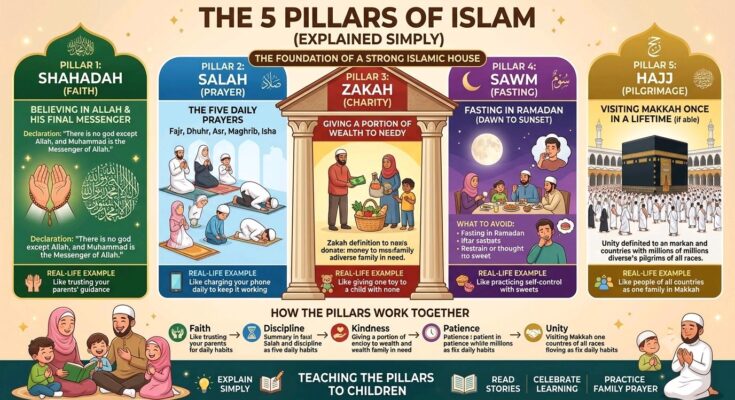 The 5 Pillars of Islam Explained Simply (With Real-Life Examples)