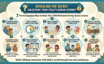 7 Fun & Engaging Ways to Keep Your Child Motivated During Quran Lessons