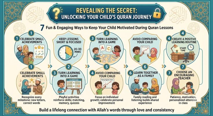 7 Fun & Engaging Ways to Keep Your Child Motivated During Quran Lessons