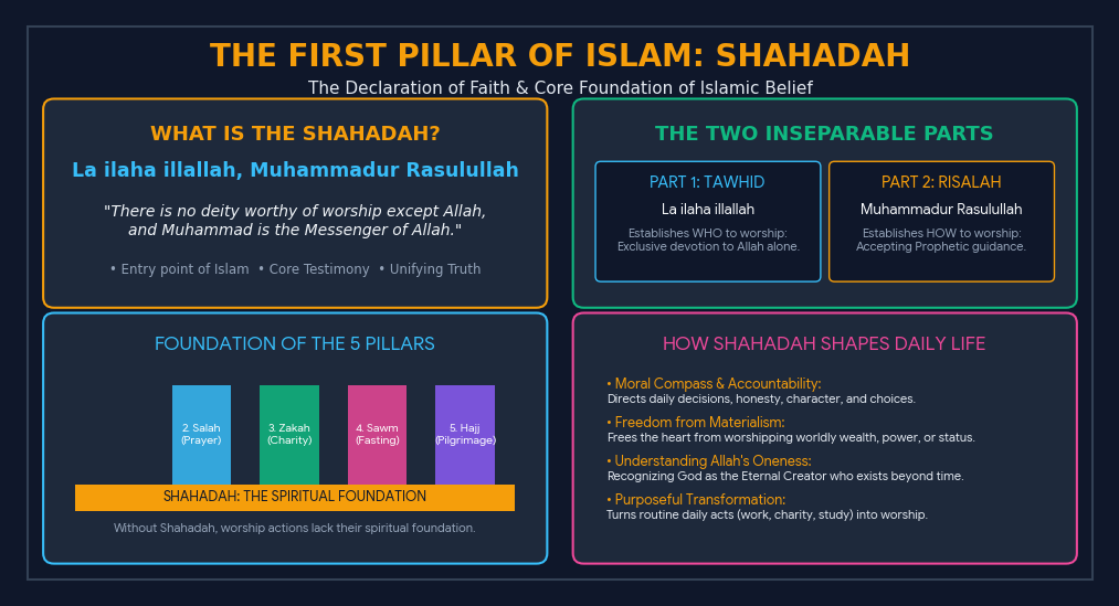 The First Pillar of Islam and the Foundation of Muslim Faith